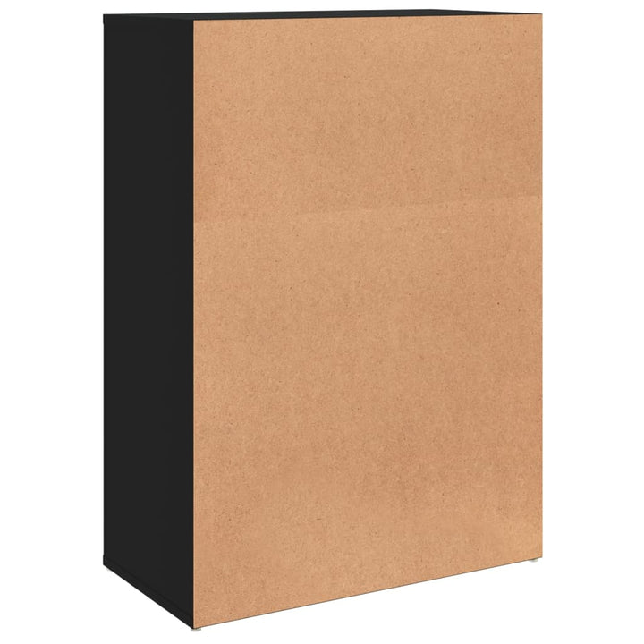 skænk 60x31x84 cm konstrueret træ sort