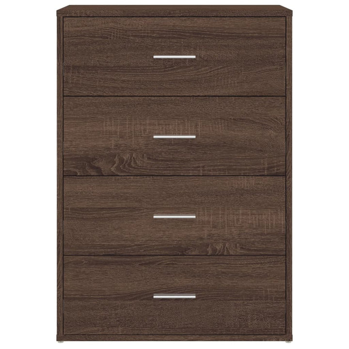 skænk 60x31x84 cm konstrueret træ brun egetræsfarve