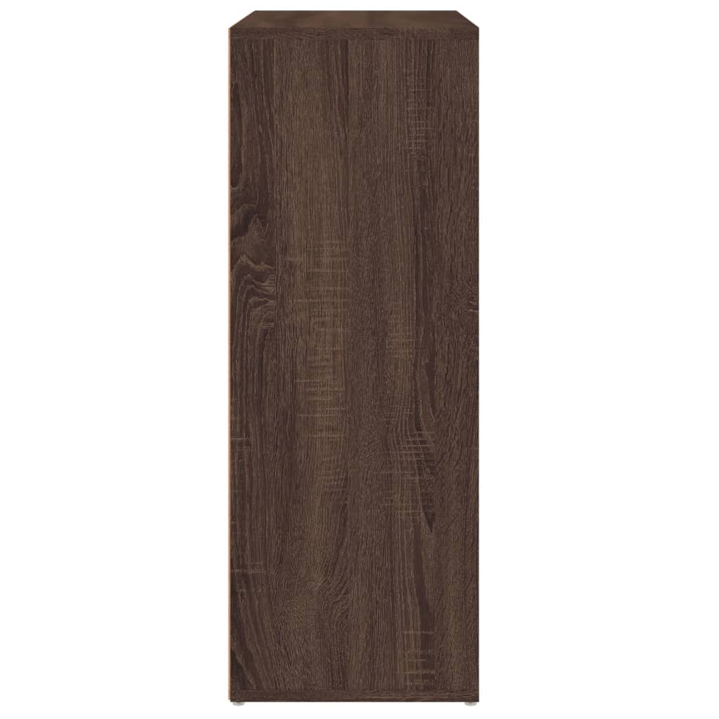 skænk 60x31x84 cm konstrueret træ brun egetræsfarve