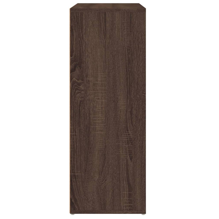 skænk 60x31x84 cm konstrueret træ brun egetræsfarve