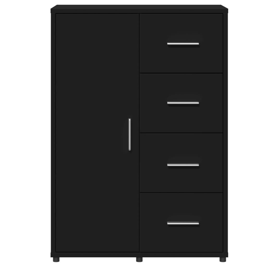 skænk 60x31x84 cm konstrueret træ sort