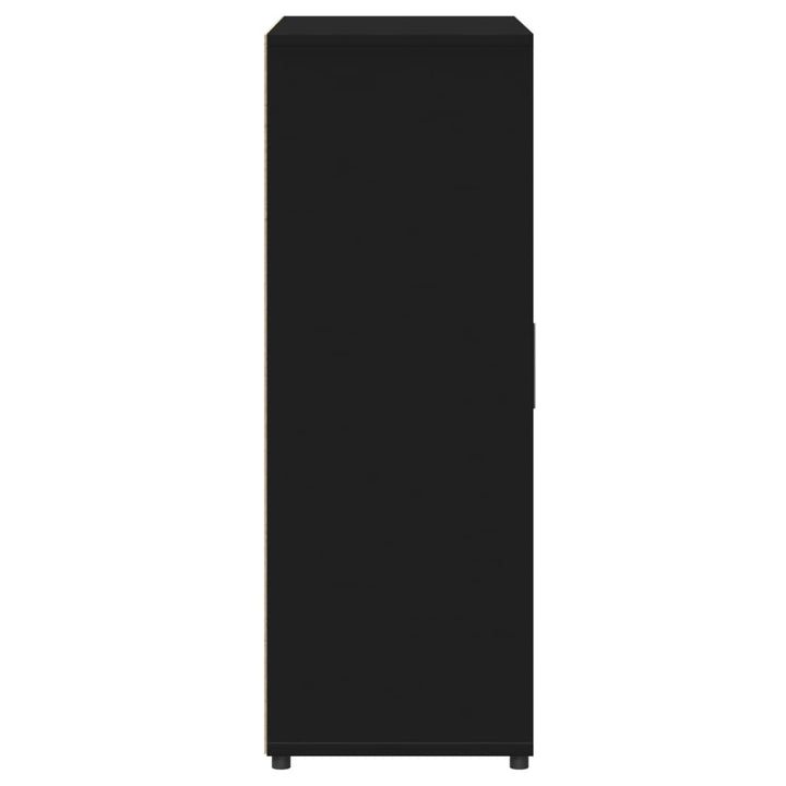 skænk 60x31x84 cm konstrueret træ sort