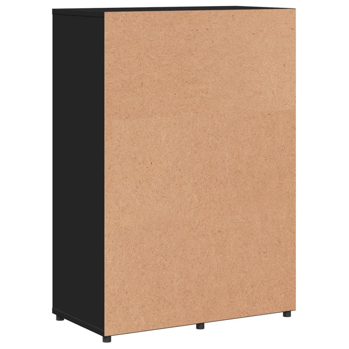 skænk 60x31x84 cm konstrueret træ sort