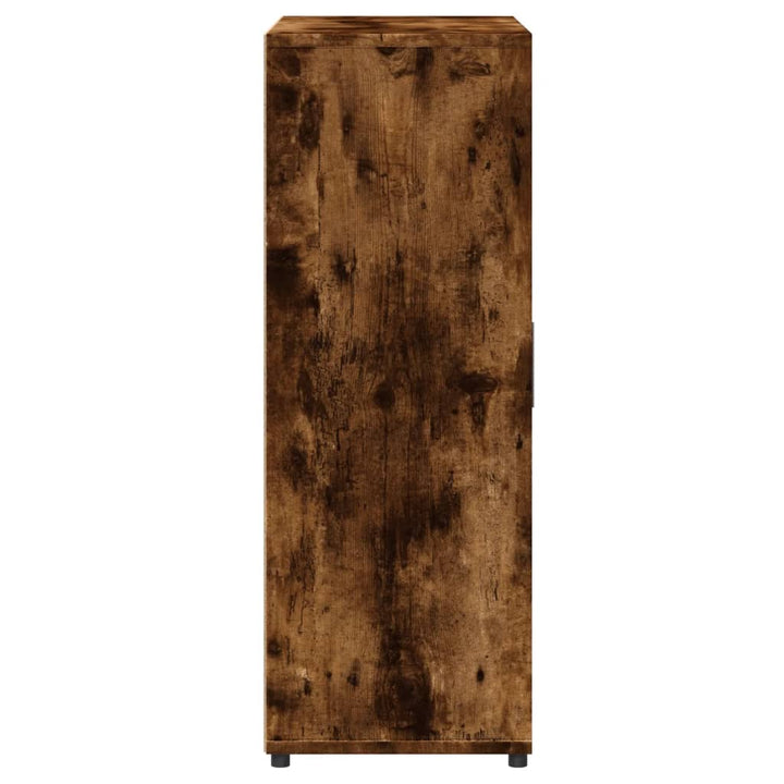 skænk 60x31x84 cm konstrueret træ røget egetræsfarve
