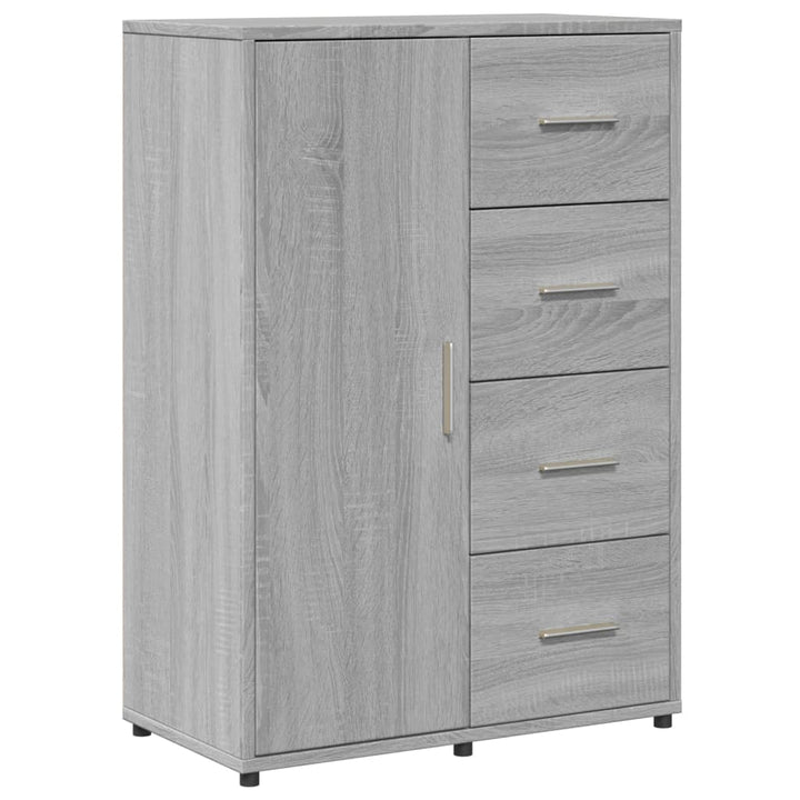 skab 60x31x84 cm konstrueret træ grå sonoma-eg