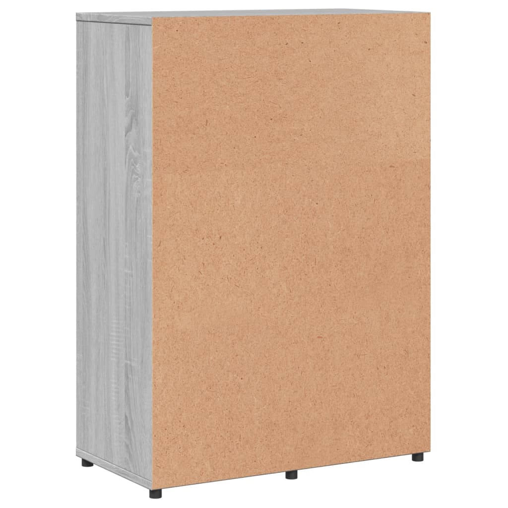 skab 60x31x84 cm konstrueret træ grå sonoma-eg
