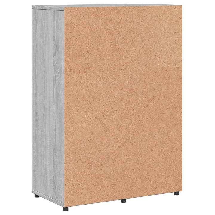 skab 60x31x84 cm konstrueret træ grå sonoma-eg