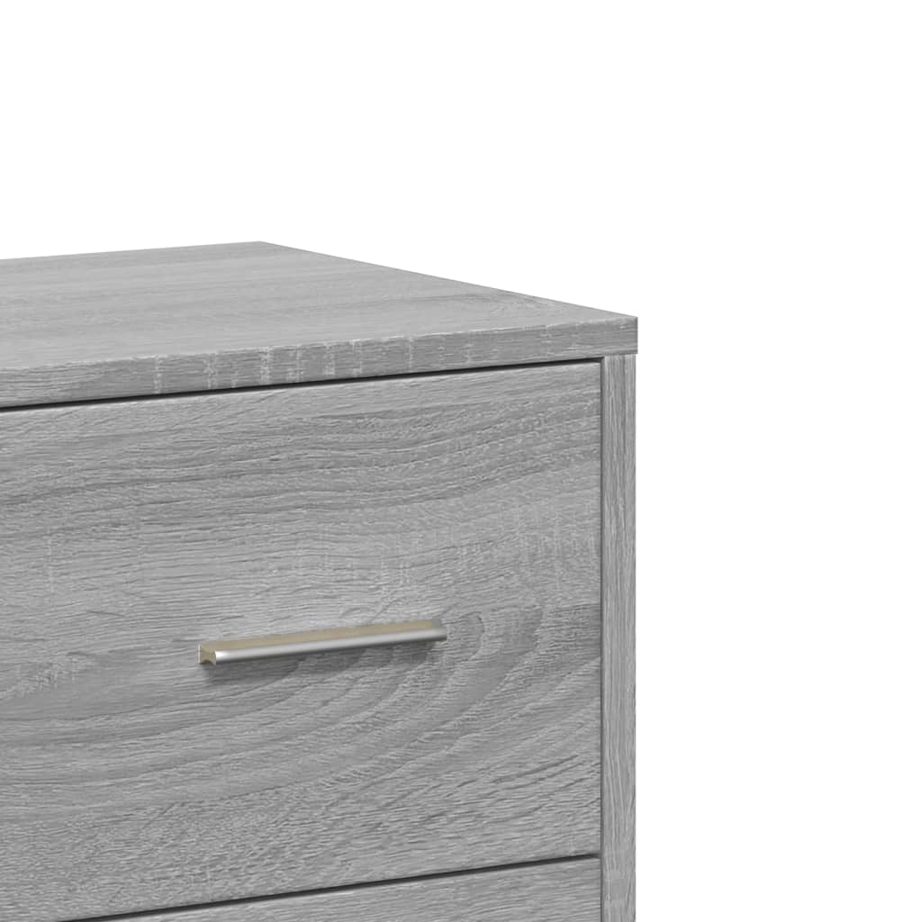 skab 60x31x84 cm konstrueret træ grå sonoma-eg