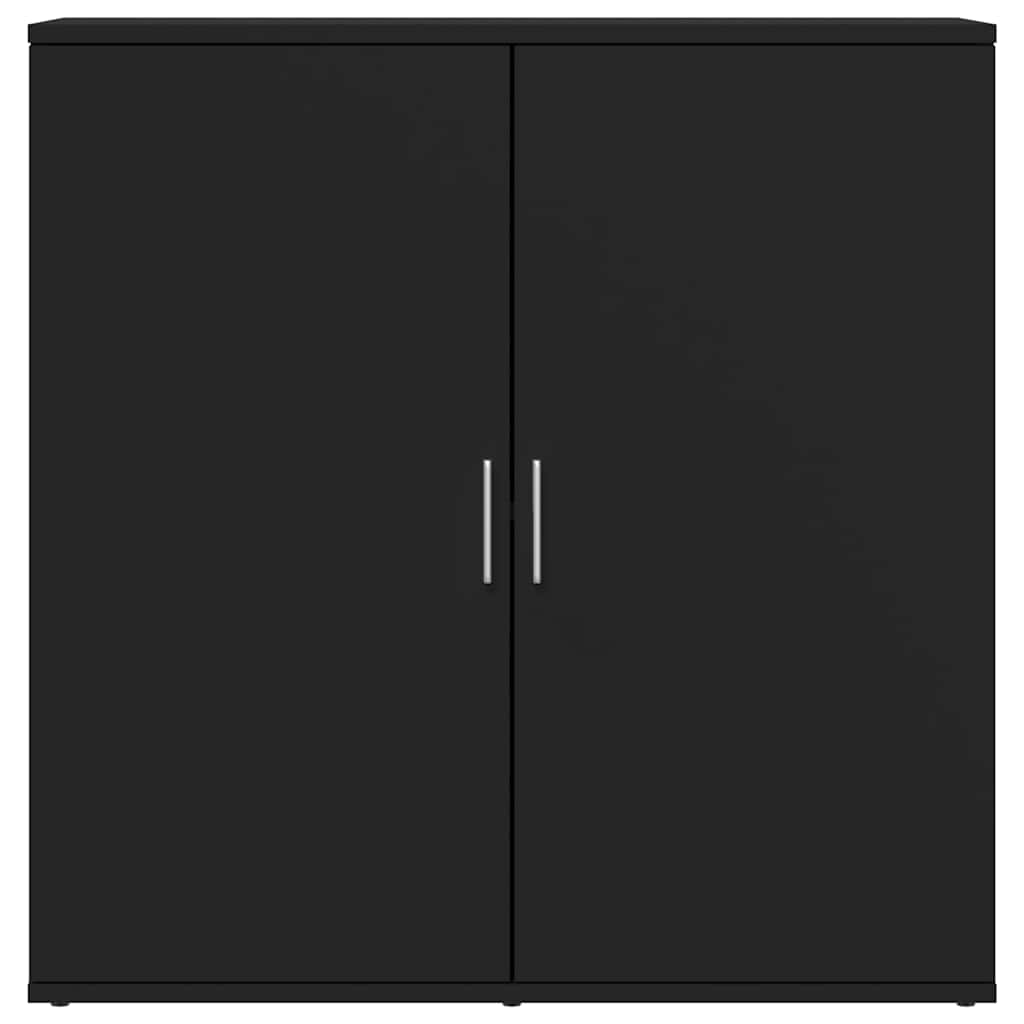 skab 79x38x80 cm konstrueret træ sort