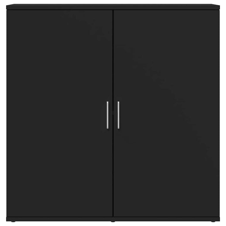 skab 79x38x80 cm konstrueret træ sort