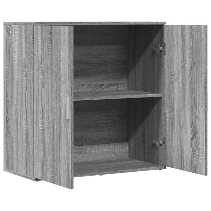 skab 79x38x80 cm konstrueret træ grå sonoma-eg