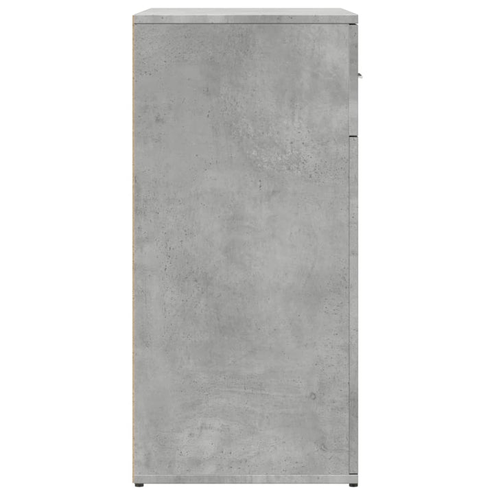 skænk 79x38x80 cm konstrueret træ betongrå