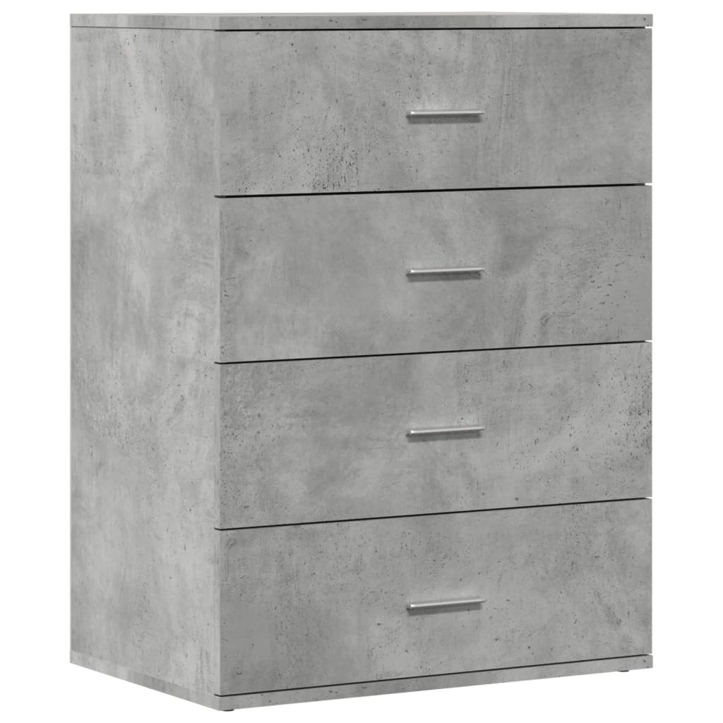 skænk 60x39x80 cm konstrueret træ betongrå
