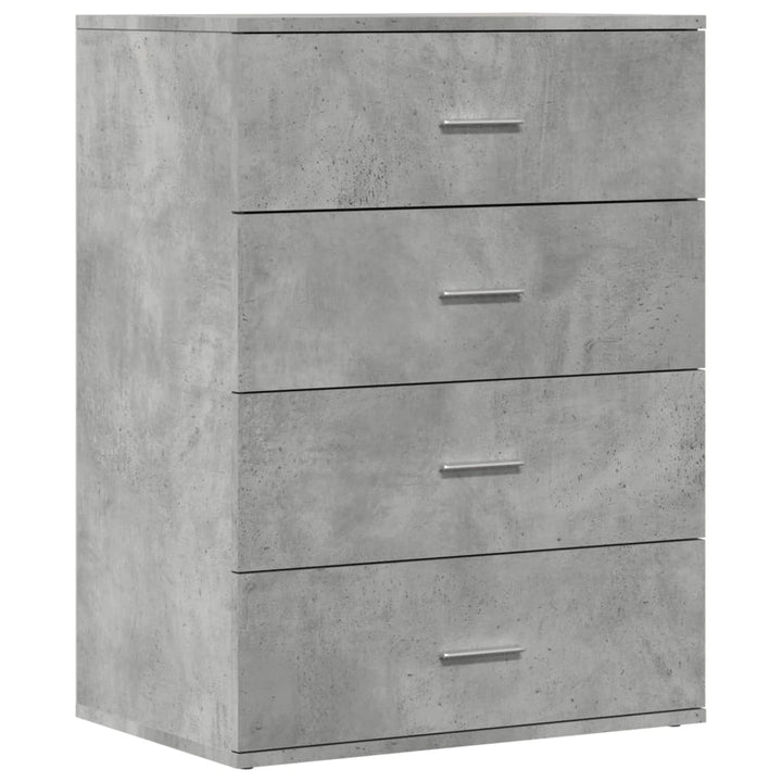 skænk 60x39x80 cm konstrueret træ betongrå