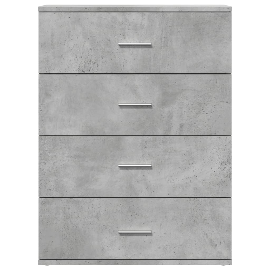 skænk 60x39x80 cm konstrueret træ betongrå