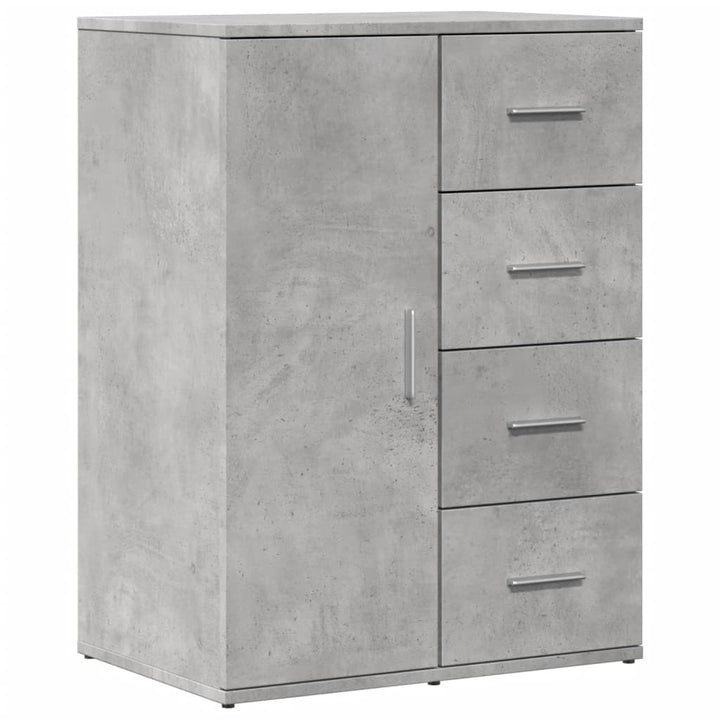 skab 59x39x80 cm konstrueret træ betongrå