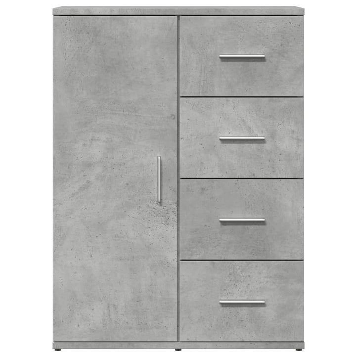 skab 59x39x80 cm konstrueret træ betongrå