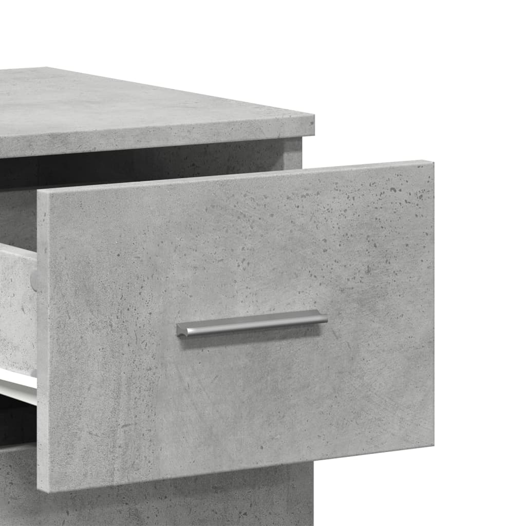 skab 59x39x80 cm konstrueret træ betongrå