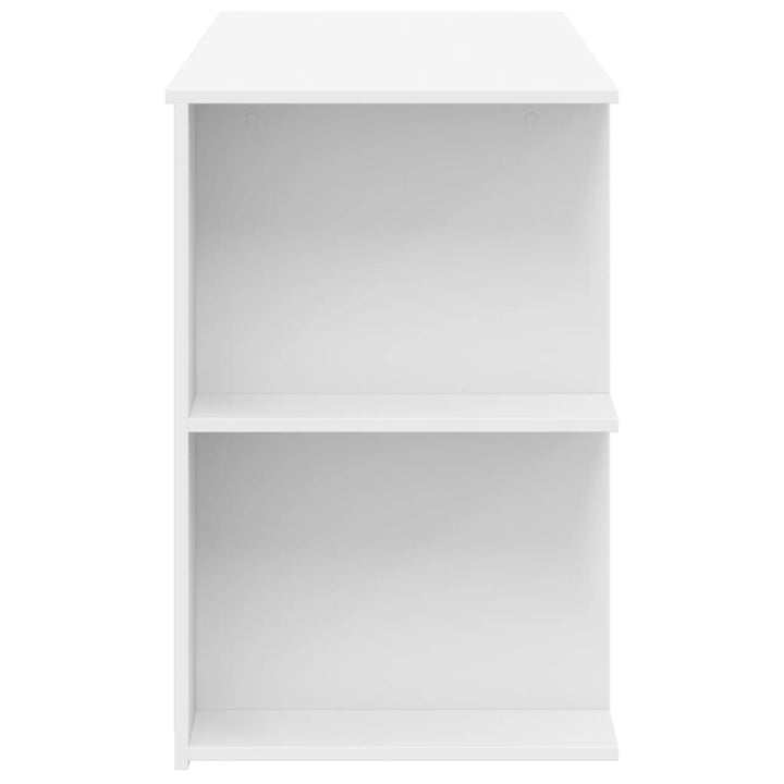 skrivebord 140x50x75 cm konstrueret træ hvid