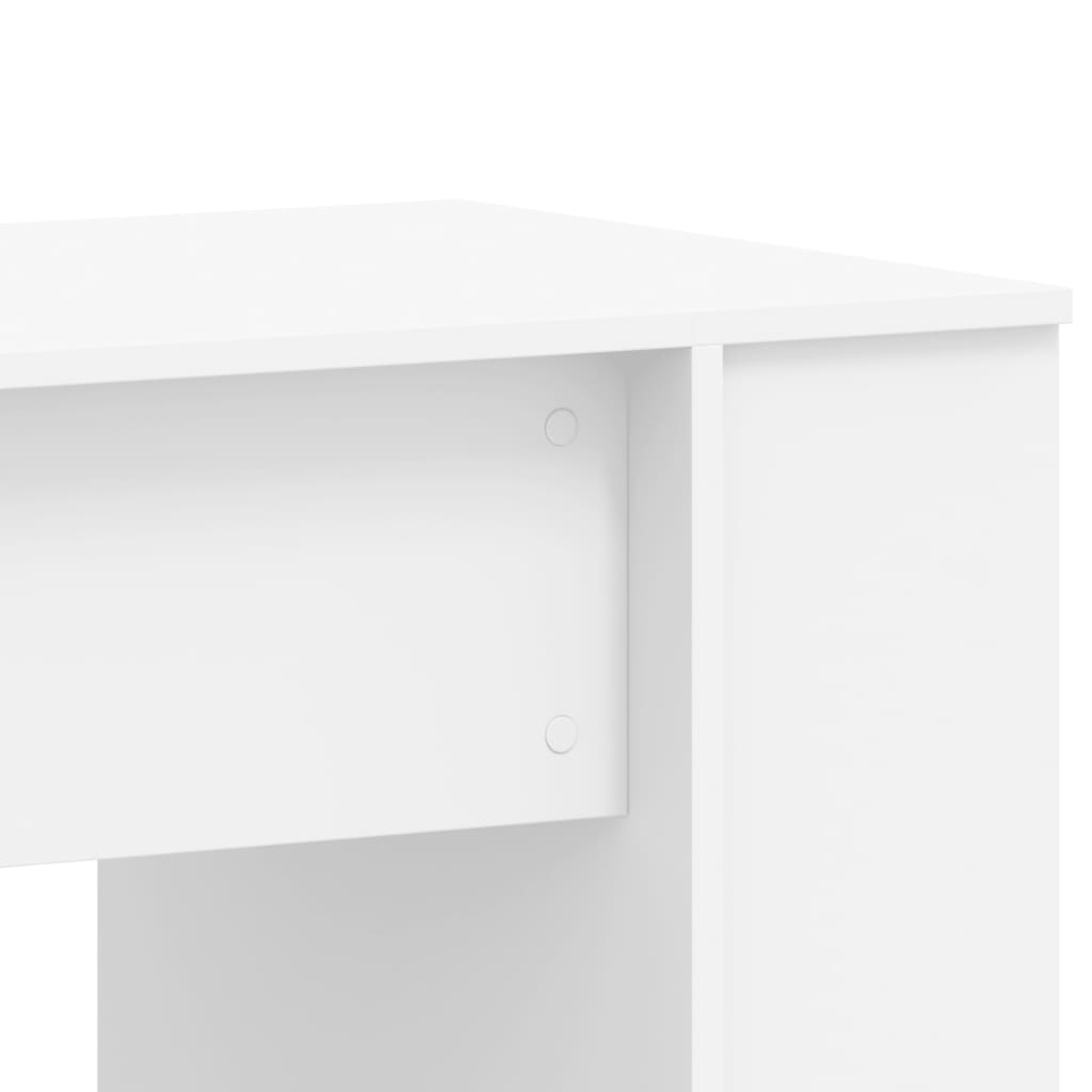 skrivebord 140x50x75 cm konstrueret træ hvid