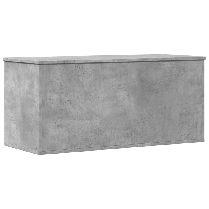 opbevaringsboks 100x42x46 cm konstrueret træ betongrå