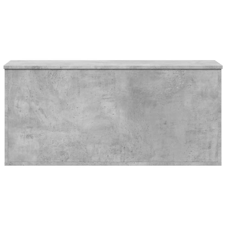 opbevaringsboks 100x42x46 cm konstrueret træ betongrå