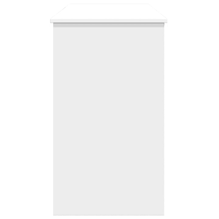 makeupbord med spejl 100x45x76 cm hvid