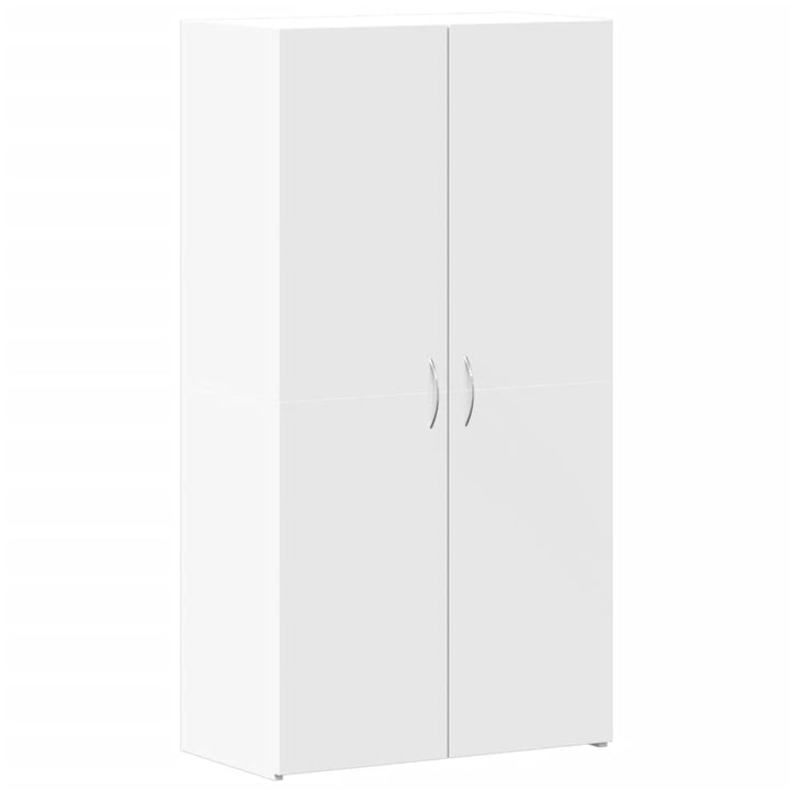 arkivskab 60x32x115 cm konstrueret træ hvid