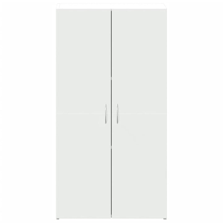 arkivskab 60x32x115 cm konstrueret træ hvid