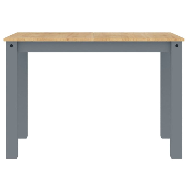 spisebord Panama 117x60x75 cm massivt fyrretræ grå