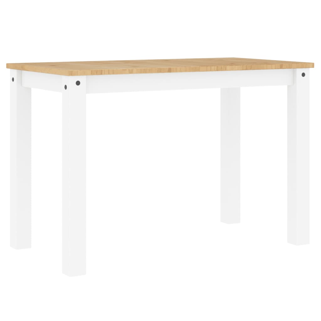 spisebord Panama 117x60x75 cm massivt fyrretræ hvid