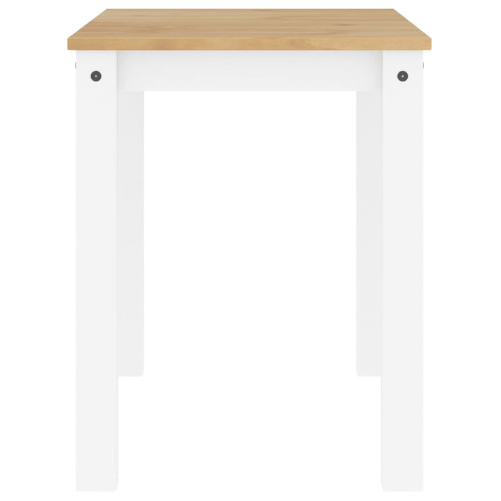 spisebord Panama 117x60x75 cm massivt fyrretræ hvid