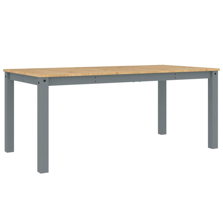 spisebord Panama 180x90x75 cm massivt fyrretræ grå