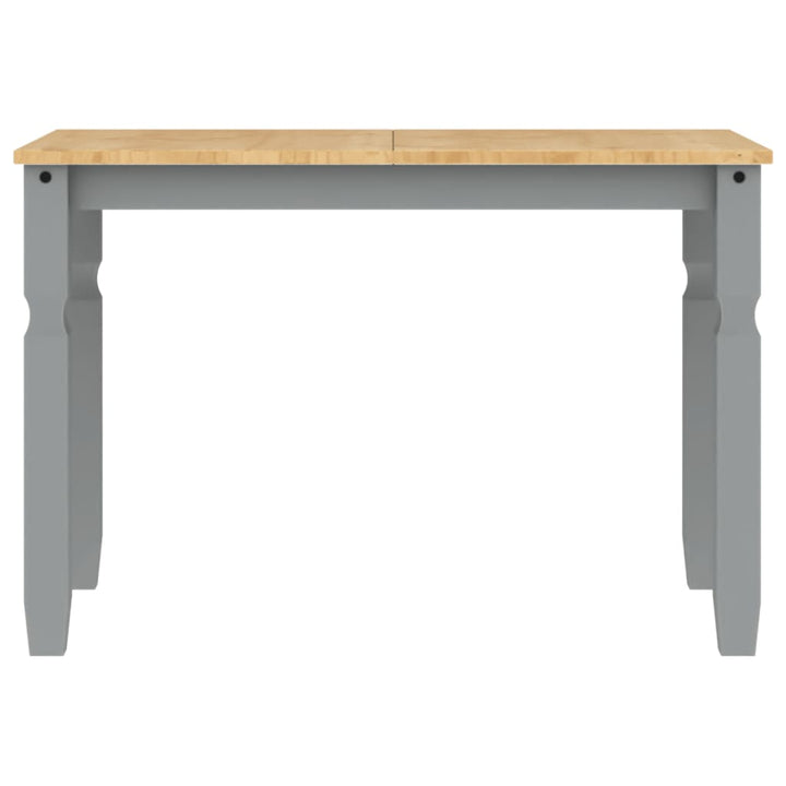 spisebord Corona 112x60x75 cm massivt fyrretræ grå
