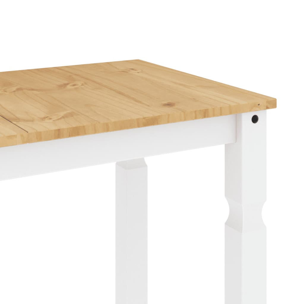spisebord Corona 112x60x75 cm massivt fyrretræ hvid