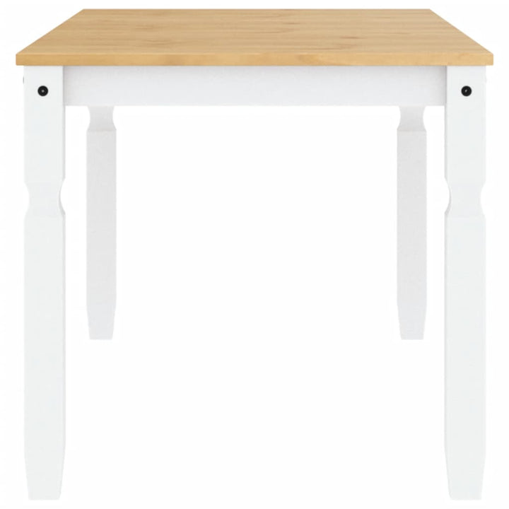 spisebord Corona 160x80x75 cm massivt fyrretræ hvid