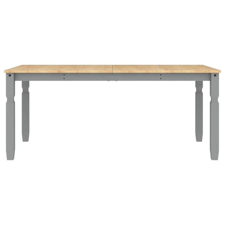 spisebord Corona 180x90x75 cm massivt fyrretræ grå