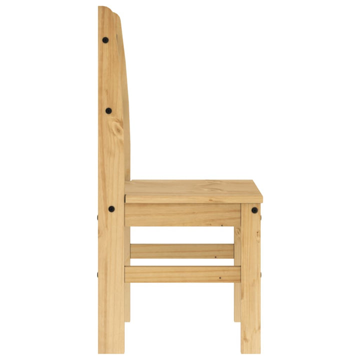 spisebordsstole 2 stk. 40x46x99 cm massivt fyrretræ