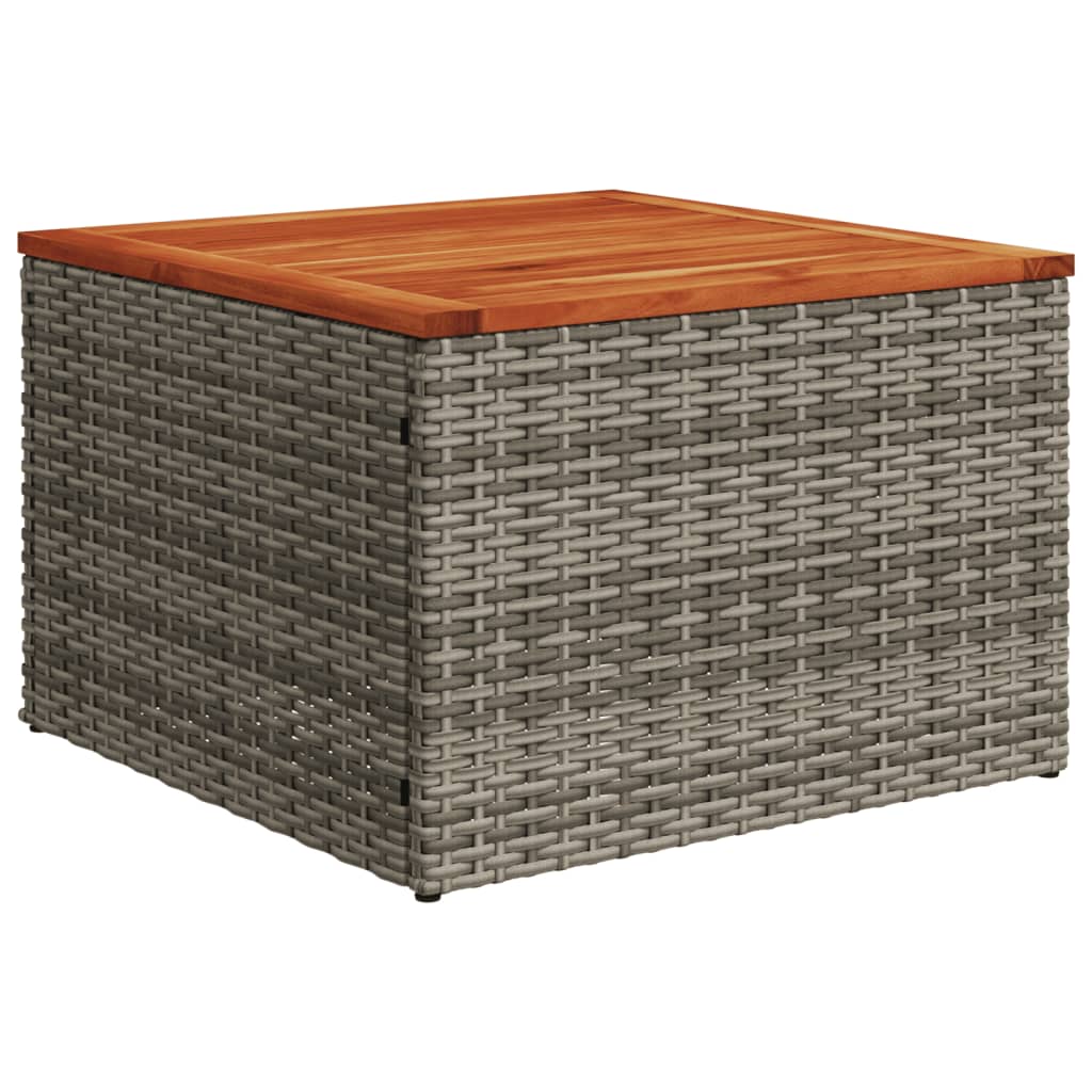 sofasæt til haven 4 dele med hynder polyrattan grå