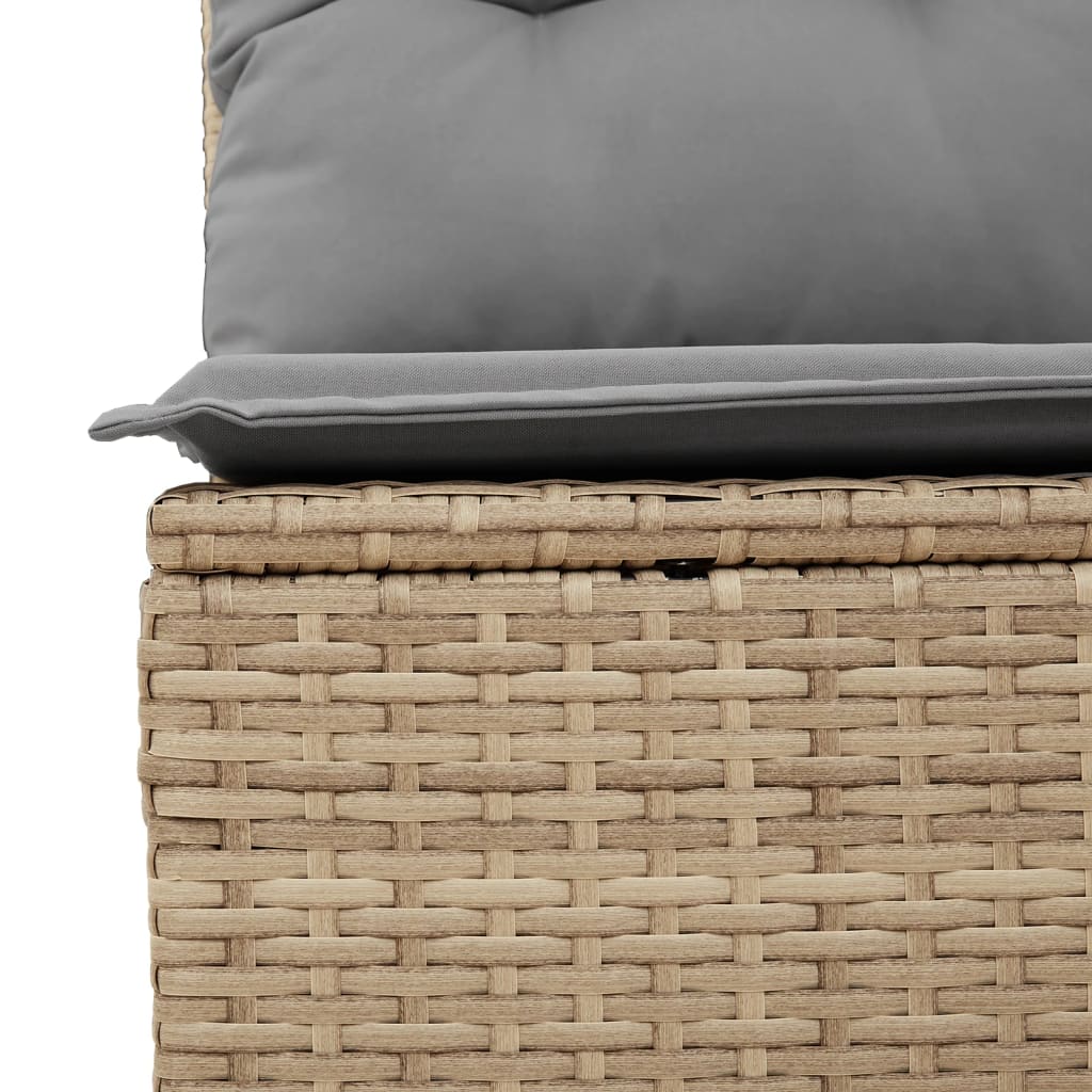sofasæt til haven 13 dele med hynder polyrattan beige