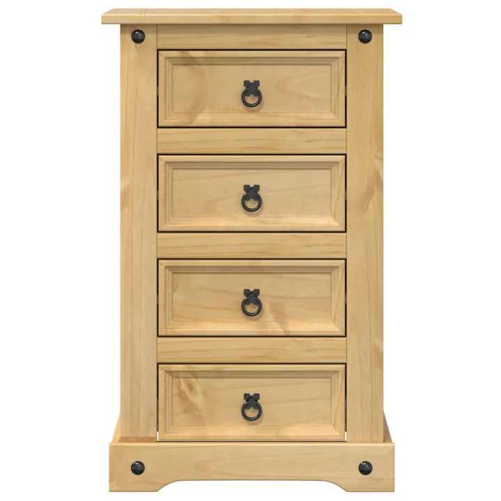 sengebord Corona 53x39x84 cm massivt fyrretræ