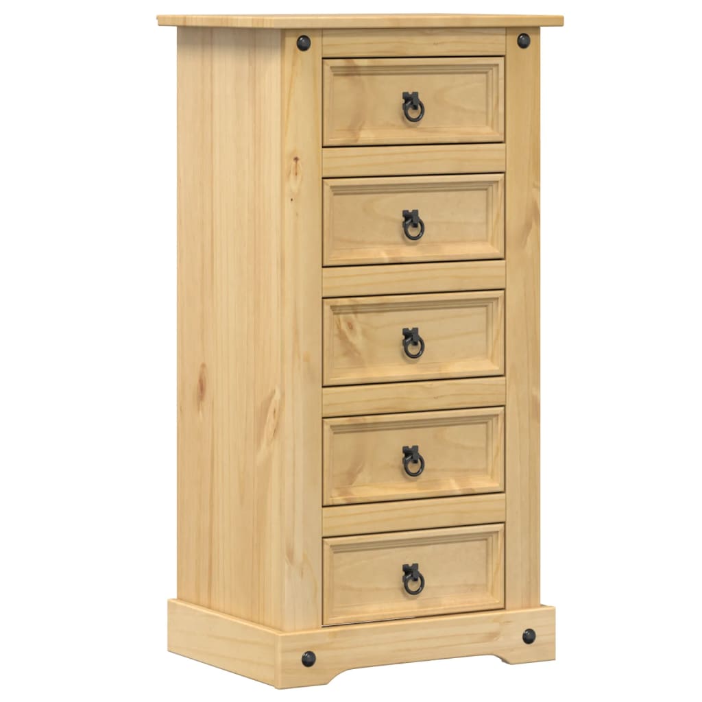 sengebord Corona 53x39x103 cm massivt fyrretræ