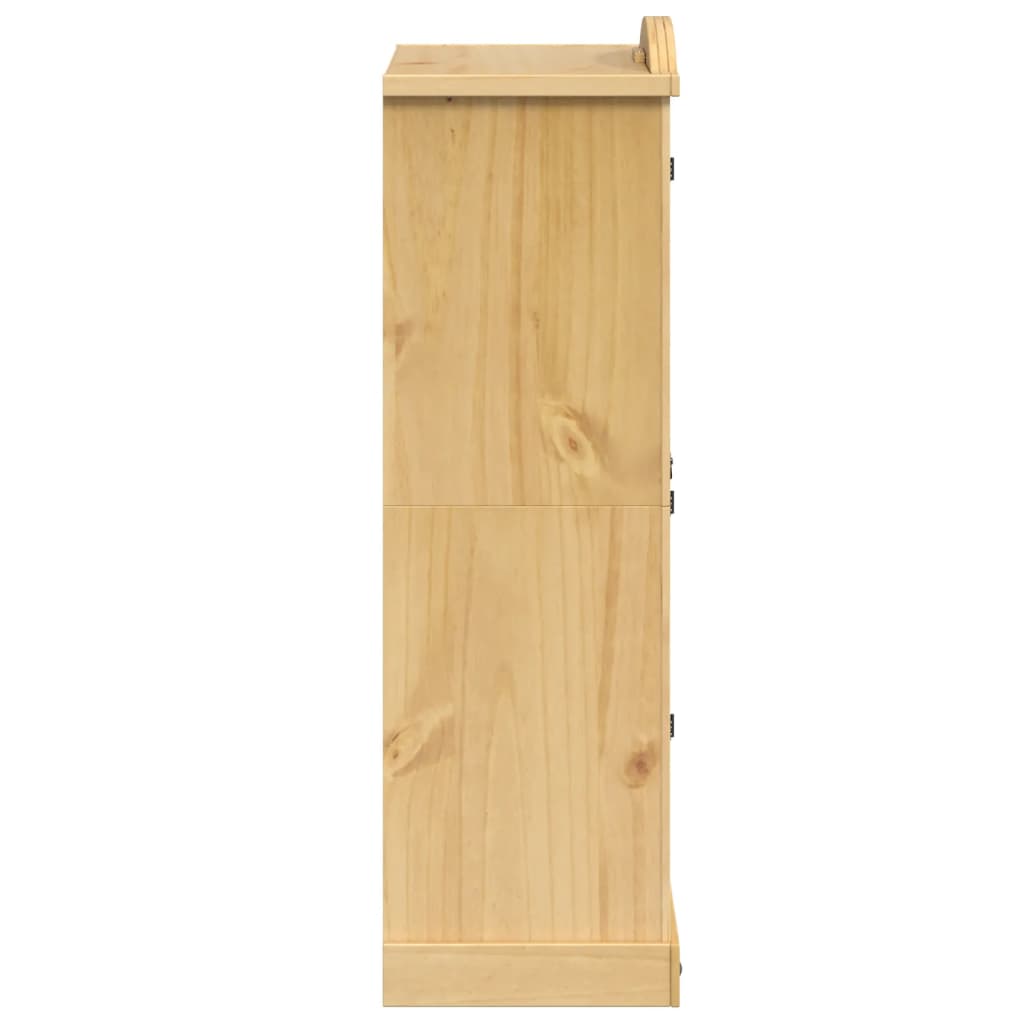 garderobe "Corona" 101x52x170 cm massivt træ fyrretræ