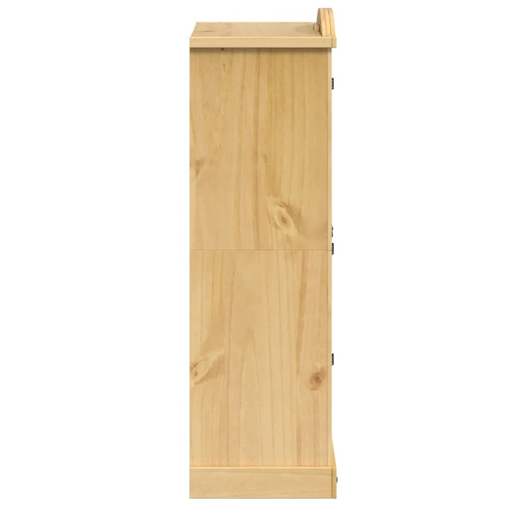 garderobe "Corona" 101x52x170 cm massivt træ fyrretræ