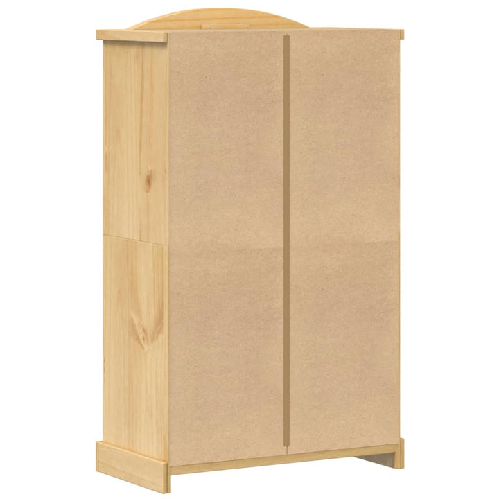 garderobe "Corona" 101x52x170 cm massivt træ fyrretræ