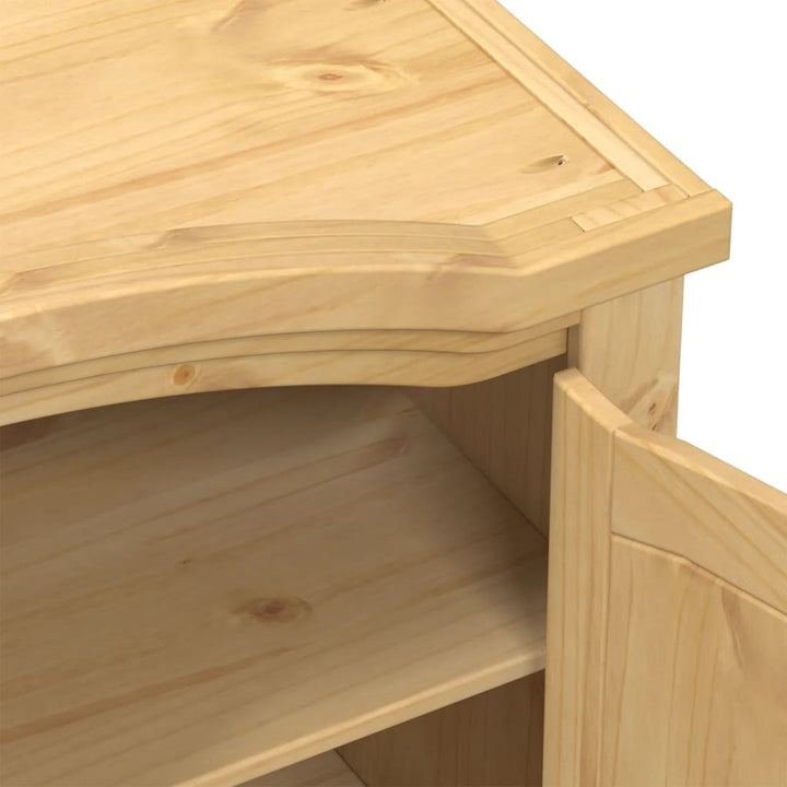 garderobe "Corona" 101x52x170 cm massivt træ fyrretræ