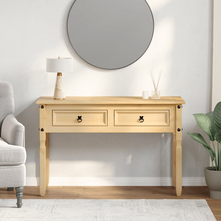 konsolbord Corona 115x46x73 cm massivt fyrretræ