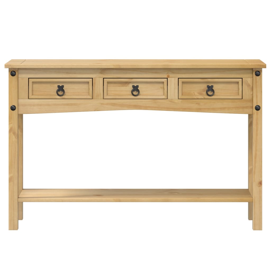 konsolbord "Corona" 114x34,5x73 cm massivt træ fyrretræ