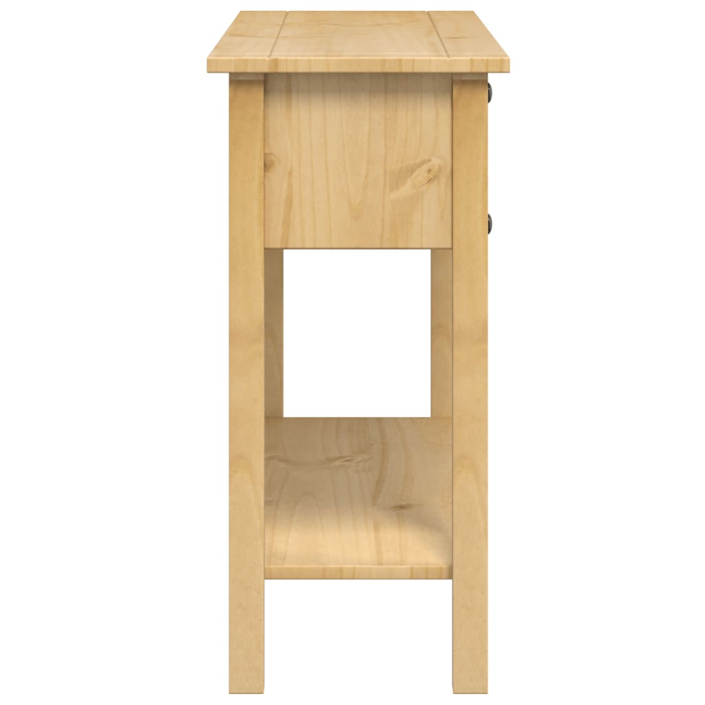 konsolbord "Corona" 114x34,5x73 cm massivt træ fyrretræ