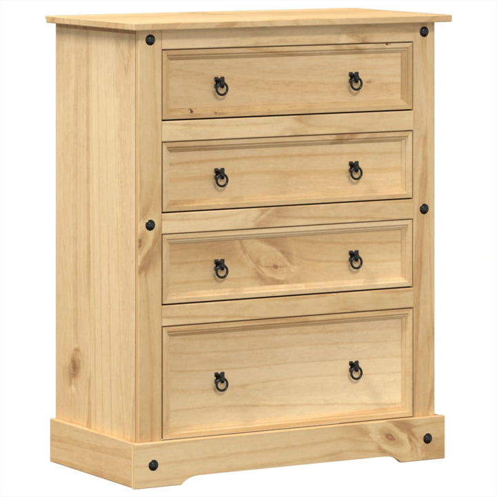 kommode Corona 92x48x120 cm massivt fyrretræ
